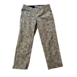 Democracy "Ab"solution Pants Women's 10 Straight Crop Snakeskin Print
